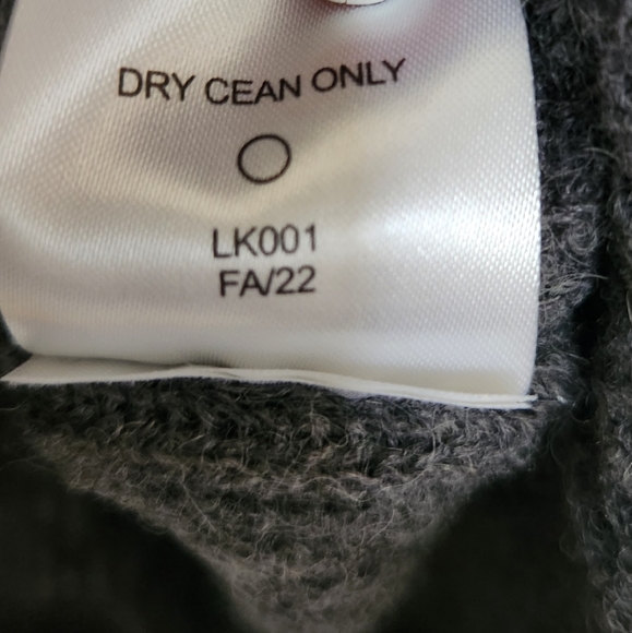 NEW Quince Baby Alpaca Wool Crew Charcoal Sz S - Picture 10 of 11